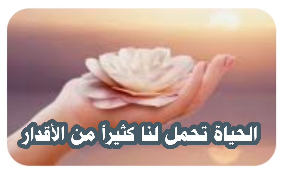 ((الحياة تحمل لنا كثيراً من الأقدار))