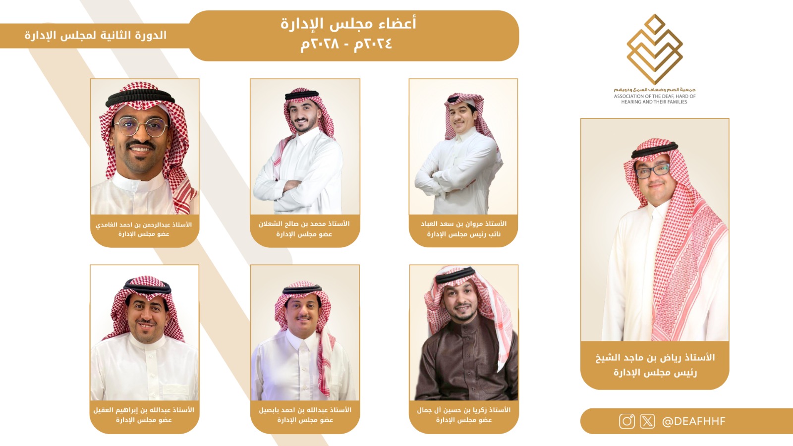 المركز الوطني لتنمية القطاع غير الربحي  يعتمد أعضاء مجلس إدارة جمعية الصم وضعاف السمع وذويهم الجديد . 