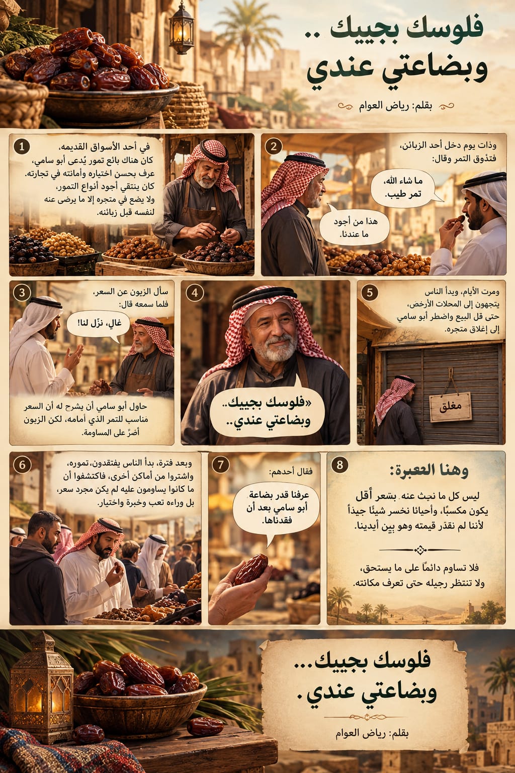 فلوسك بجيبك… وبضاعتي عندي