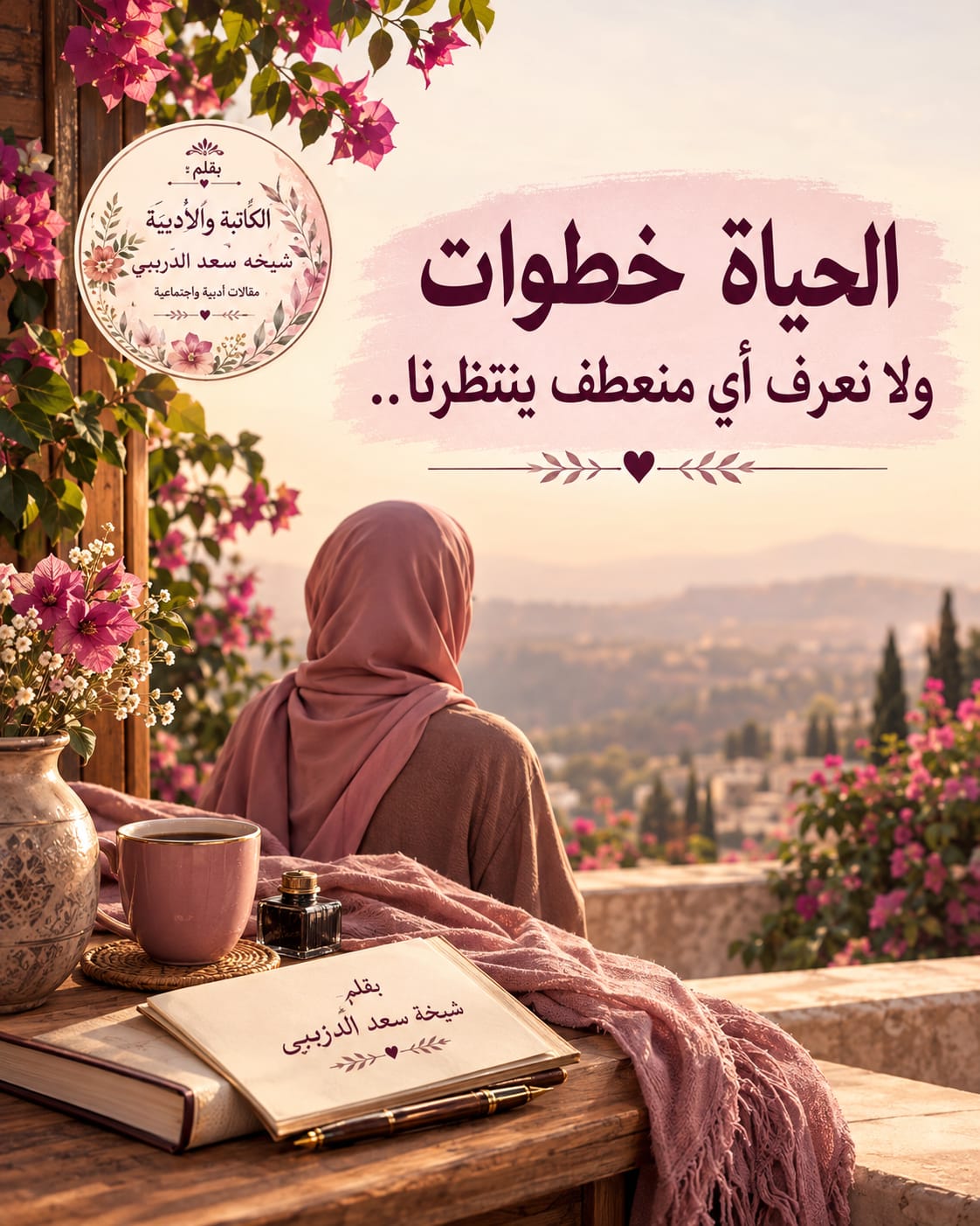 (الحياة خطوات ولا نعرف أي منعطف ينتظرنا..)